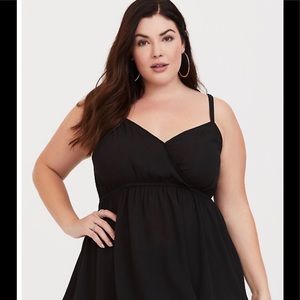 Torrid Black dressy tank top size 3